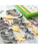 Форми за бисквитки комплект 12бр за печене